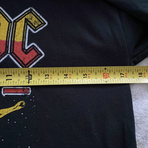 Junior AC/DC black long sleeve tee shirts size medium NWOT - Picture 5 of 6